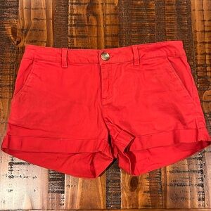 2/$5 Red orange shorts